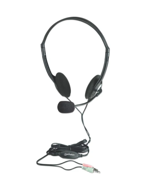 Manhattan Slušalice sa mikrofonom Manhattan 164429. 2×3.5mm black