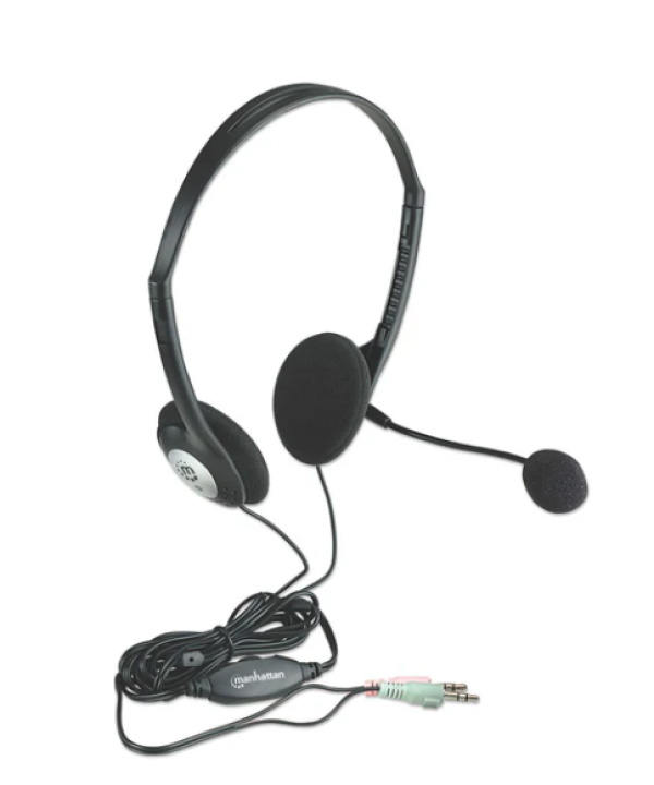 Manhattan Slušalice sa mikrofonom Manhattan 164429. 2×3.5mm black