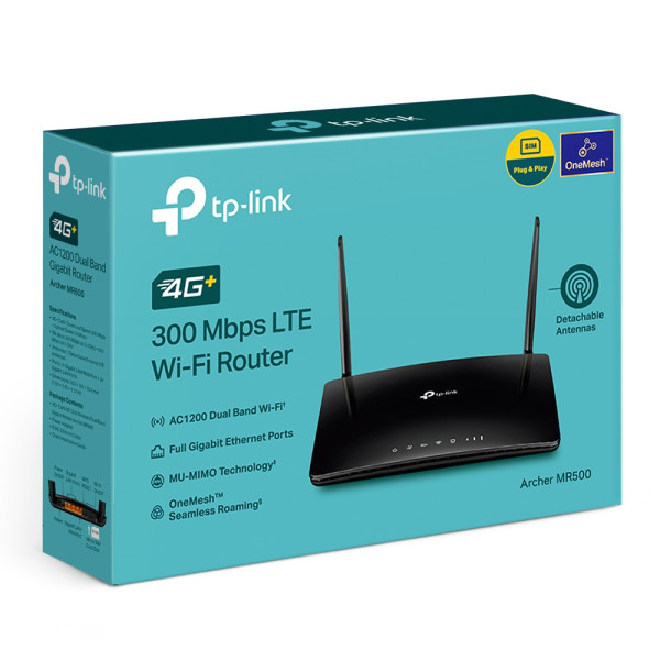 TP-Link 4G Router TP-LINK Archer MR500 AC1200/4GLAN/SIM slot