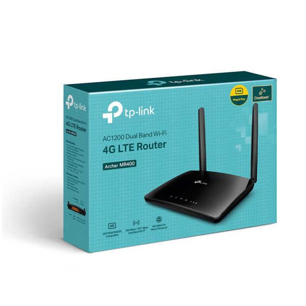TP-Link 4G Router TP-LINK Archer MR400 AC1200/4GLAN/SIM slot
