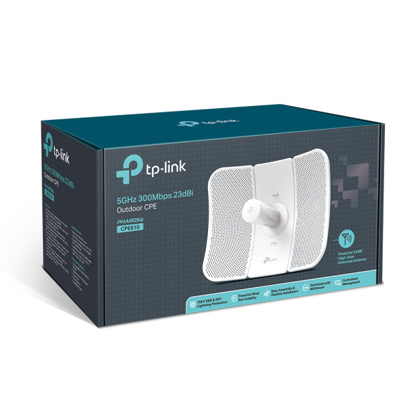 TP-Link LAN WiFi bridge TP-LINK CPE610 PoE 300MBs/23dBi outdoor