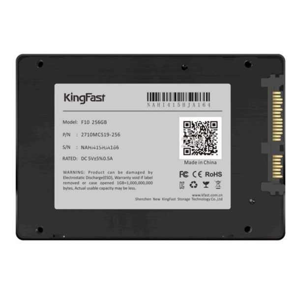 KingFast SSD 2.5″ SATA KingFast F10 256GB, 550MBs/460MBs