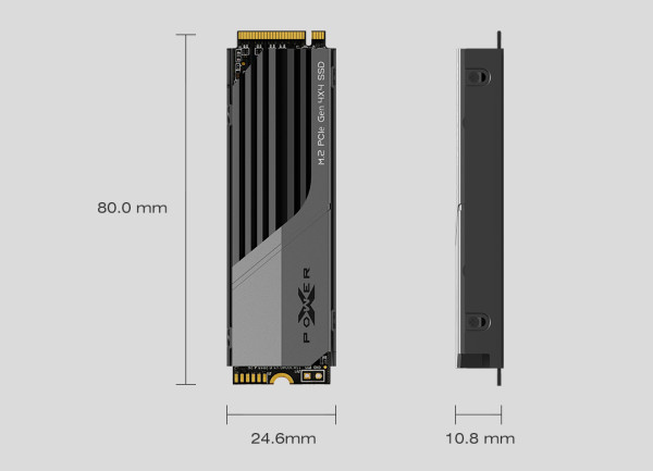 SILICON POWER SSD Silicon Power M.2 NVMe 2TB XS70 7,300MB/s/6800Mbs SP02KGBP44XS7005