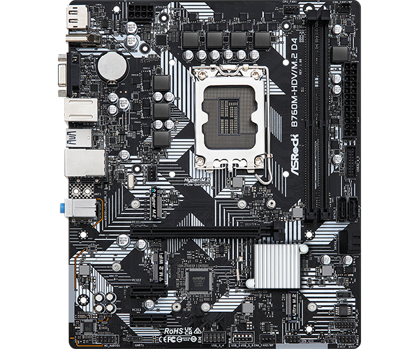 ASRock MB s1700 ASRock B760M-HDV/M.2 D4 90-MXBL40-A0UAYZ
