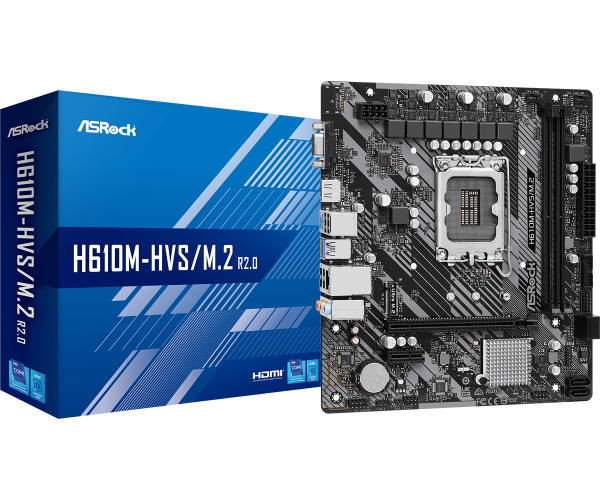 ASRock MB s1700 ASRock H610M-HVS/M.2 R2.0 90-MXBJJ0-A0UAYZ