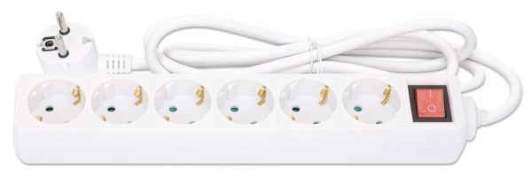 Manhattan Produžni kabl Manhattan 168335 sa 6 utičnica/prekidač/2m