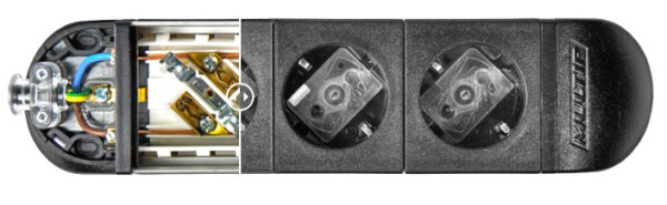 Multip Produžni kabl Multip 1001064 sa 6 utičnica/prekidač/ 3m