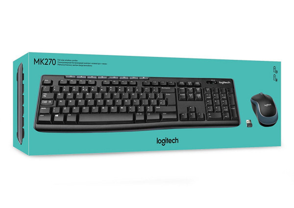 Logitech Tastatura + Miš Logitech MK270 Wireless Desktop US 920-004509