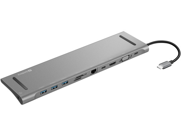 Sandberg Docking station Sandberg 10in1 USB-C – HDMI/VGA/LAN/3xUSB 3.0/USB C 136-31