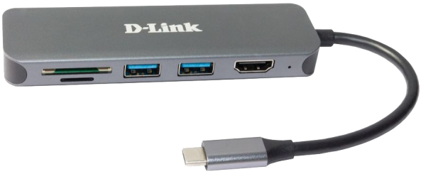 D-Link Docking D-Link DUB-2327 6in1 USB-C – HDMI/USB3.0x2/CR/PD