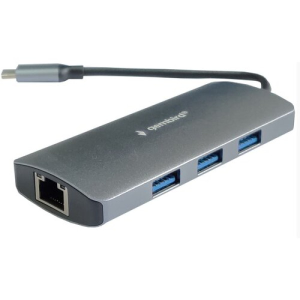 Cablexpert USB-C HUB 3port Cablexpert A-CMU-LAN-05 USB-C – 3xUSB 30./LAN
