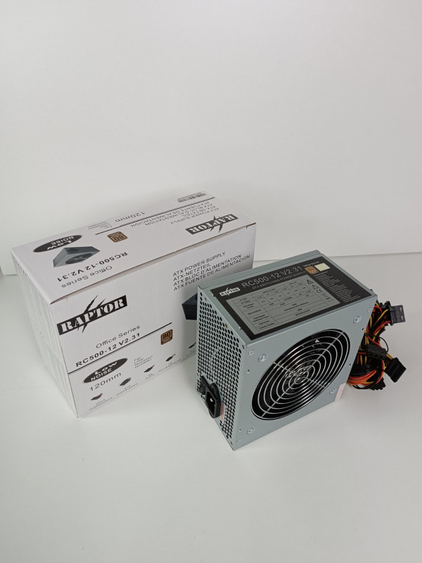 Raptor Napajanje Raptor 500W Office Series 12cm fan/80plus, RC500-12