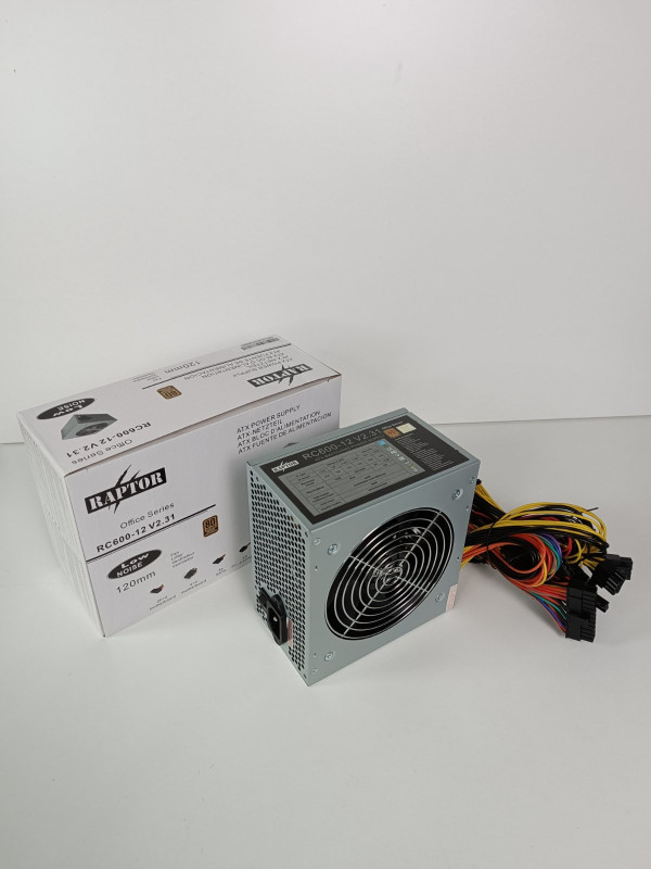 Raptor Napajanje Raptor 600W Office Series 12cm fan/80Plus Bronze, RC600-12