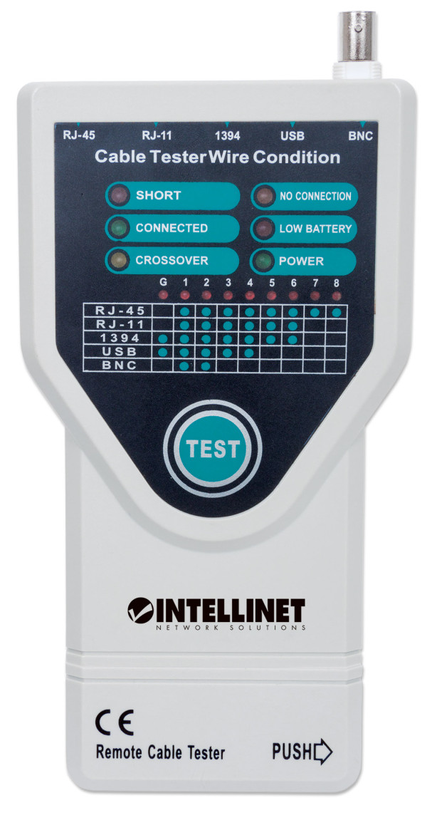 Intellinet Tester mrežni Intellinet 780094 RJ45/RJ11/USB/BNC