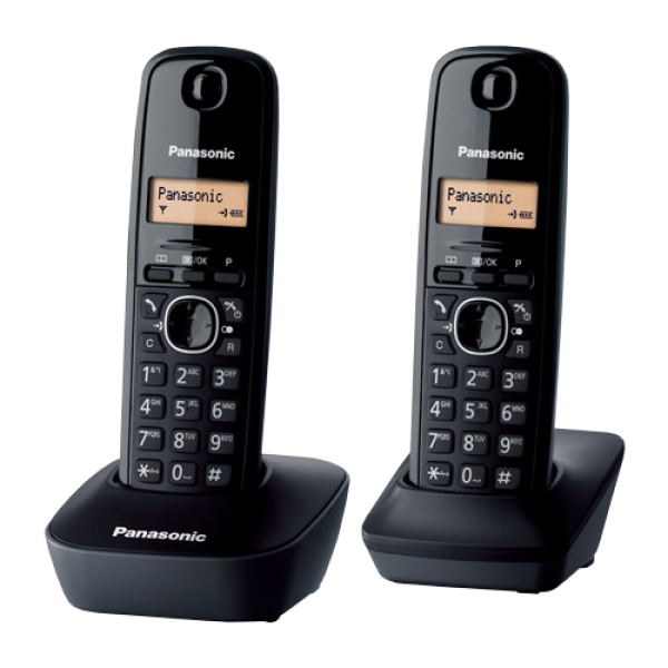 PANASONIC Telefoni Fiksni bezicni PANASONIC KX-TG1612FXH – 2 Slusalice