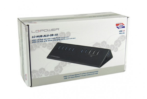 LC Power HUB LC Power LC-HUB-ALU-2B-10 USB3.0 Aluminium
