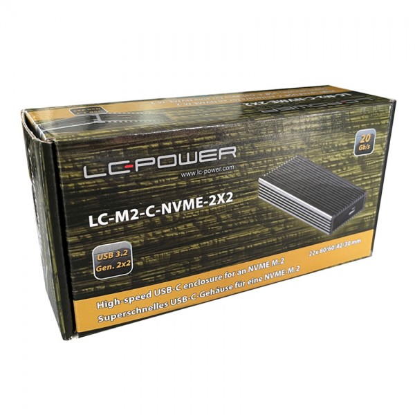 LC Power HDD Rack LC Power LC-M2-C-NVME-2X2 – M.2 SSD Enclosure Gen 2×2