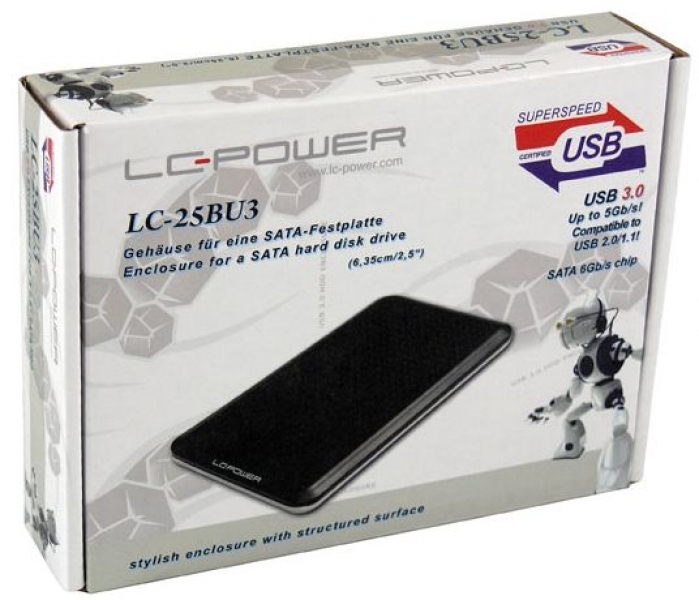 LC Power HDD Rack LC Power 2.5″ LC-25BU3 SATA Black USB3.0