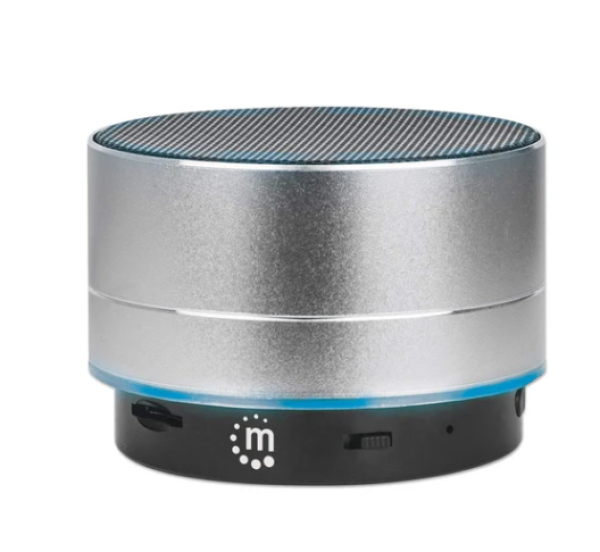Manhattan Bluetooth zvučnik Manhattan 165327 LED, 3W metalic