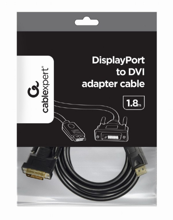 Cablexpert Kabl Cablexpert CC-DPM-DVIM-6 Displayport – DVI 24+1 1,8m
