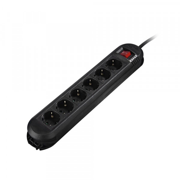 Hama Produžni kabl Hama  3m, 6 utičnica, sklopka crni