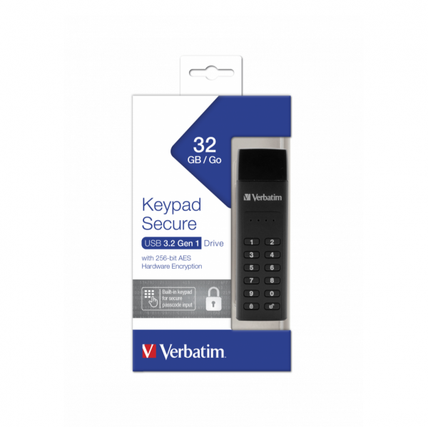Verbatim Flash Verbatim Keypad Secure USB3.0 32GB