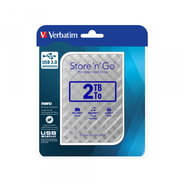 Verbatim Eksterni hard disk Verbatim StoreNGo 2TB 3.0 srebrni
