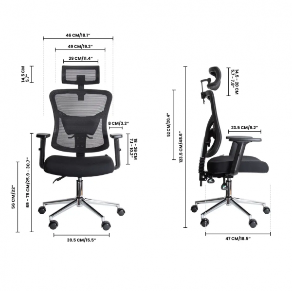 UGD Ergonomska kancelarijska stolica UGD Balance D90