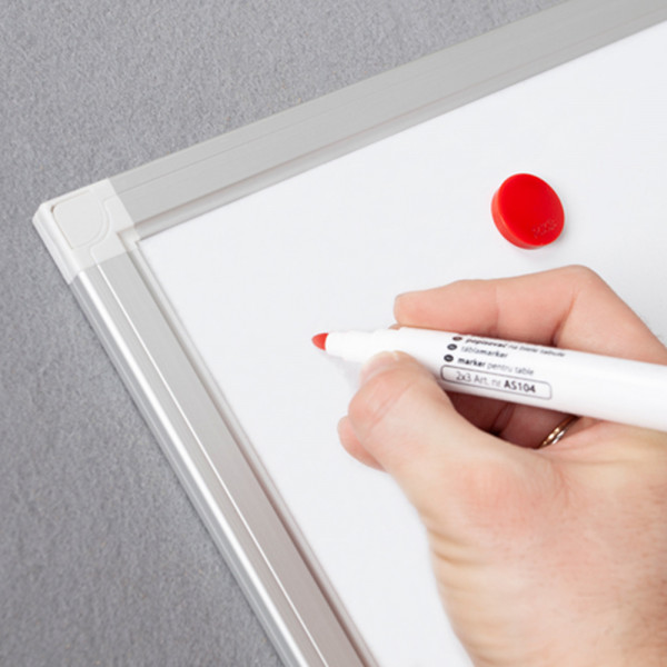 2×3 Tabla bela zidna 2×3 TSA1218/C Ecoboard alu 120×180