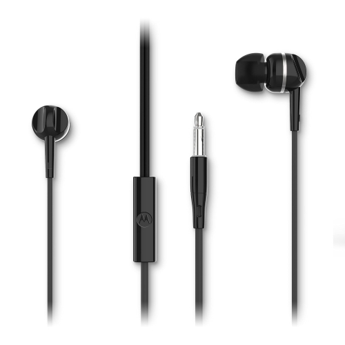 MOTOROLA Earphone EARBUDS 105 sa mikrofonom 3,5mmm CRNE