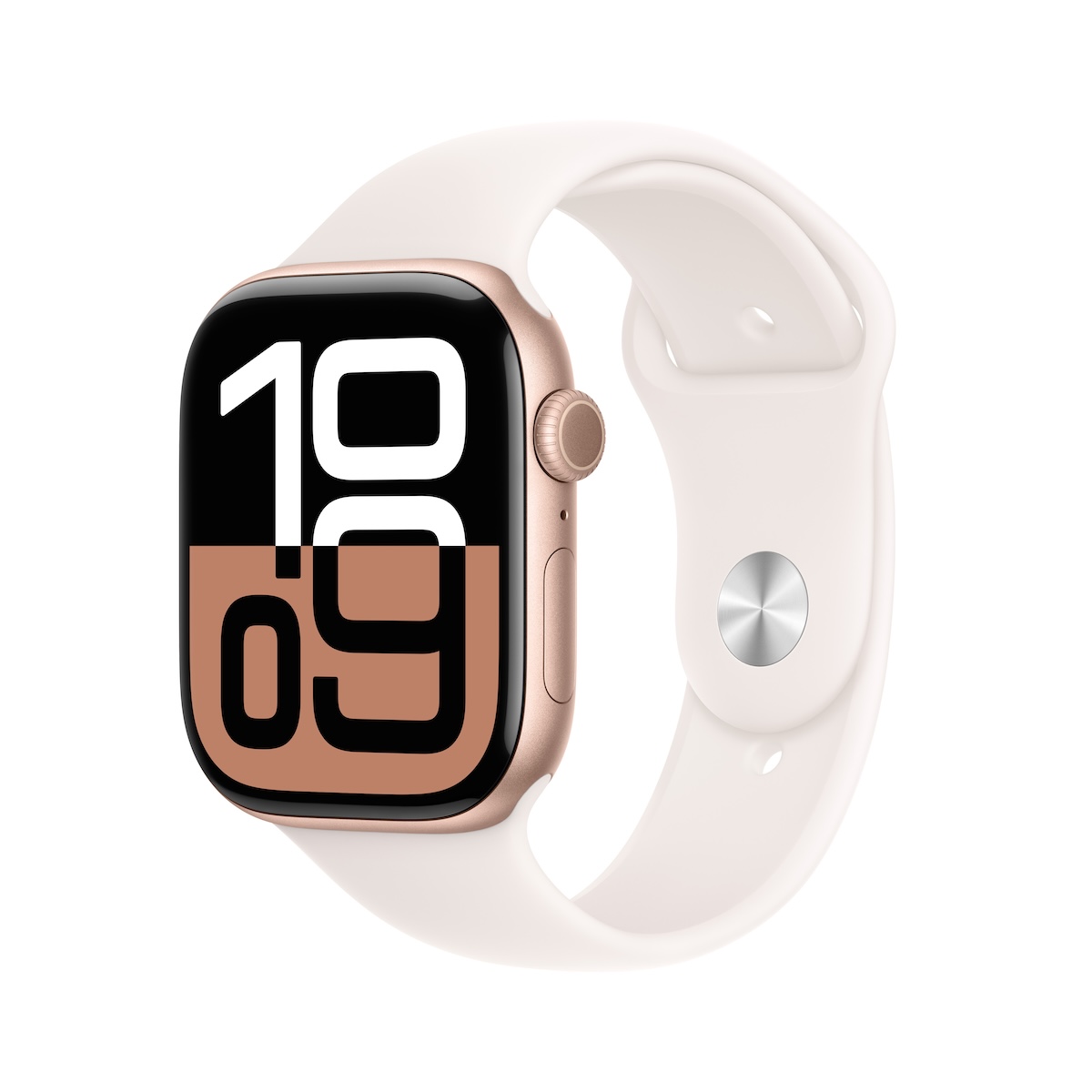 Apple Apple Watch Series 10 GPS 42mm Rose Gold Aluminium Case with Light Blush Sport Band – M/L