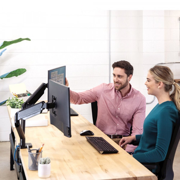 Fellowes Nosač monitora Fellowes Platinum series dual 8056501 sivi