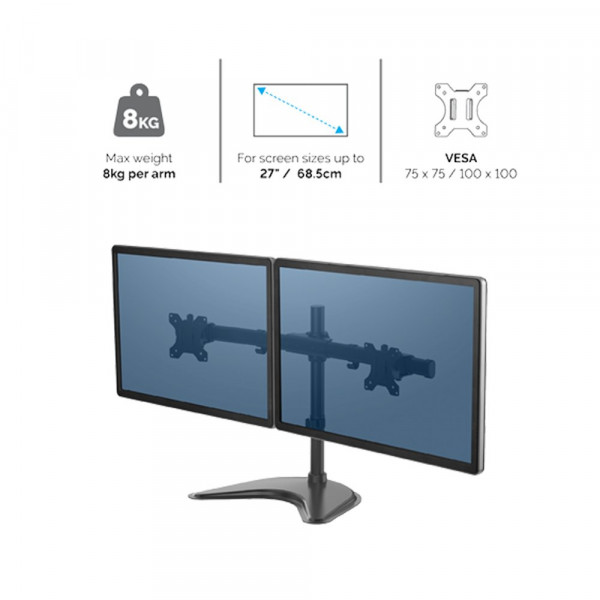 Fellowes Nosač Monitora Fellowes Profesional Series Freestanding Dual Horizontal 8043701