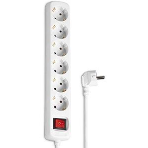 HAMA Distributer sa 6 uticnica i prekidacem, 5m beli