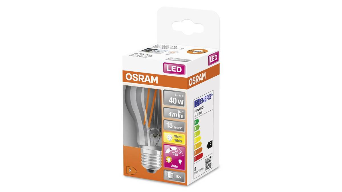LEDVANCE EOOD OSRAM LED SENZOR DNEVNO SVETLO 4,9W 2700K E27 PROVIDNA SIJALICA
