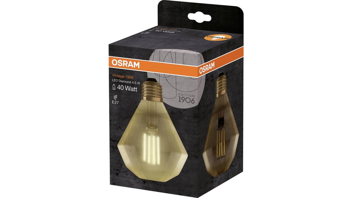 LEDVANCE EOOD Vintage 1906 LED sijalica GOLD 40 4W/824 E27 DIAMOND