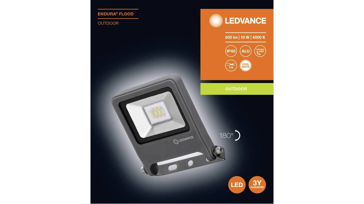 LEDVANCE EOOD LEDVANCE LED reflek EnduraFlood 10W 4000k t. siva