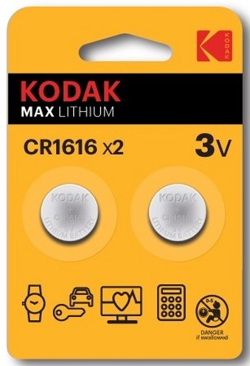 EASTMAN KODAK COMPANY Kodak MAX lithium baterija CR1616, 2 kom