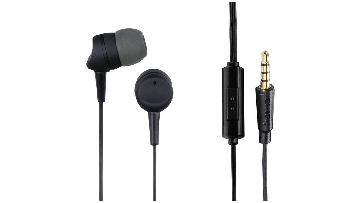 HAMA Slusalice+mikrofon za smartfon “Kooky”, crne