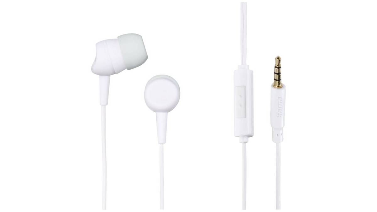 HAMA Slusalice+mikrofon za smartfon “Kooky”, bele