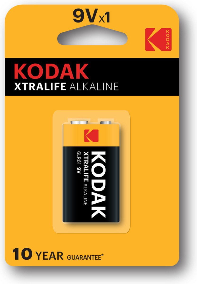 EASTMAN KODAK COMPANY Kodak Alkalne baterije XTRALIFE 9V