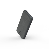 HAMA Hama “Fabric 10” Power bank, 10000 mAh, sivi       USB-A + USB-C