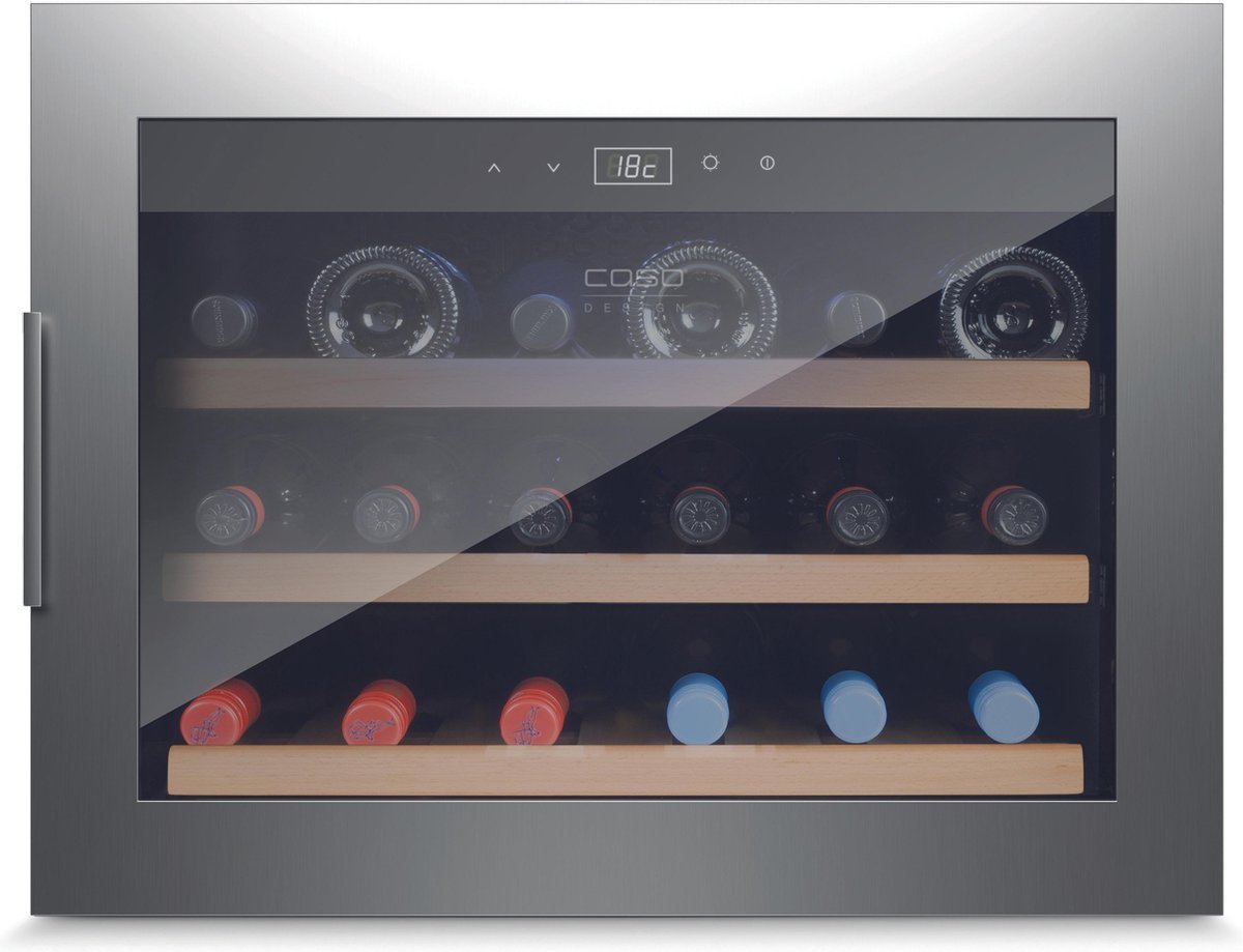CASO Braukmann GmbH CASO frizider za vina WineSafe 18 EB Inox ugradni