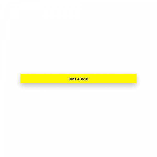 Putty Traka za Dymo DM1 43618 6mm x 7m crna/žuta