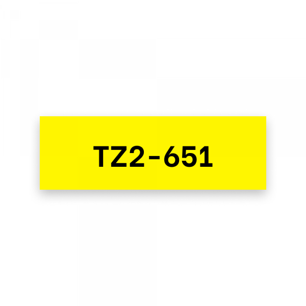 Putty TZ2-651 crna na žuto 24 mm