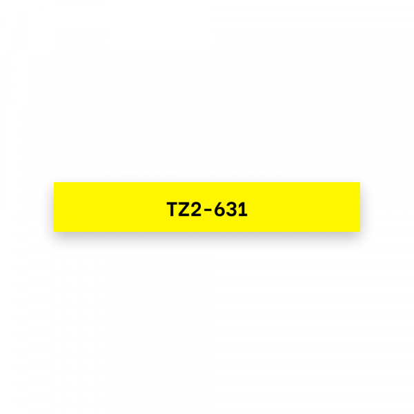 Putty TZ2-631 crna na žuto 12 mm