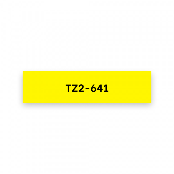 Putty TZ2-641 crna na žuto 18 mm