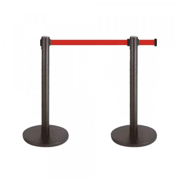 Ari Metal Stub barijera AM 7570 crni, 90cm sa trakom 2,5m