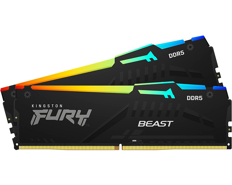KINGSTON DIMM DDR5 32GB (2x16GB kit) 5600MT/s KF556C36BBEAK2-32 Fury Beast RGB EXPO