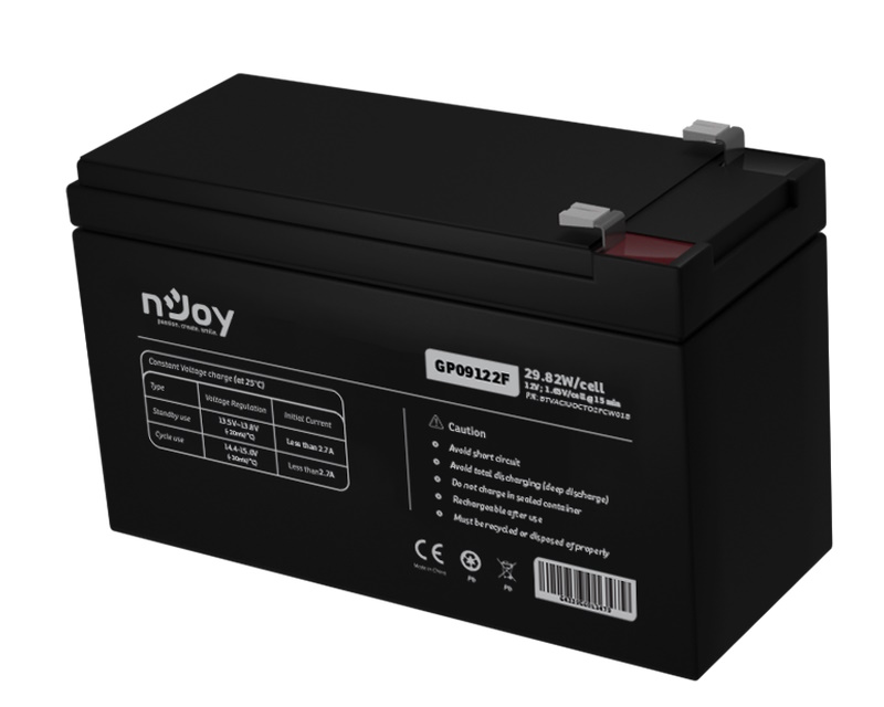 NJOY GP09122F baterija za UPS 12V 9Ah (BTVACIUOCTO2FCW01B)
